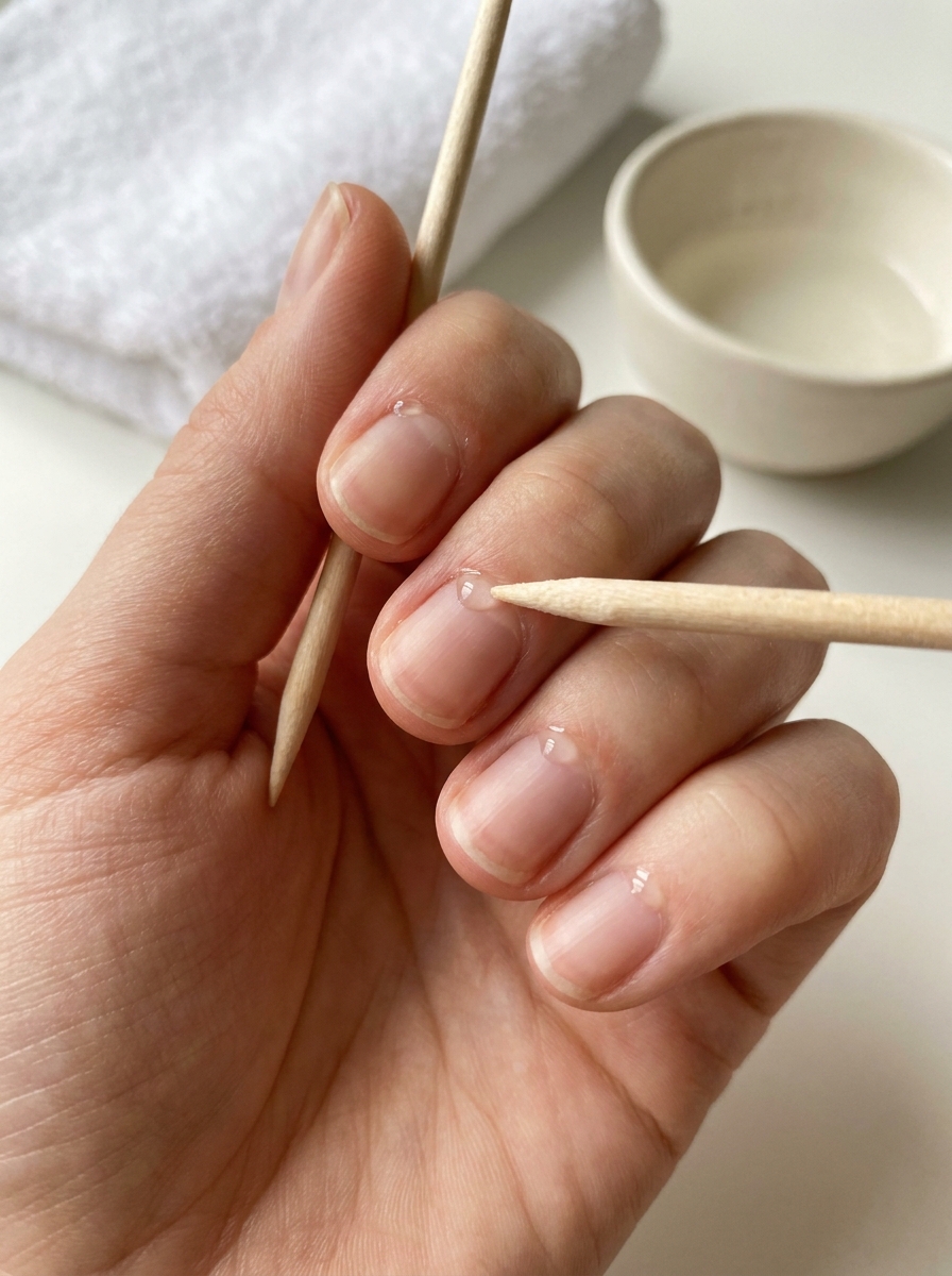 Nagelhaut kurz einweichen oder pflegen als Clean Nails Anleitung Schritt 5